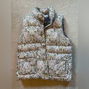 J.Crew Women’s Puffer vest in Liberty Tapestry floral PrimaLoft - Small